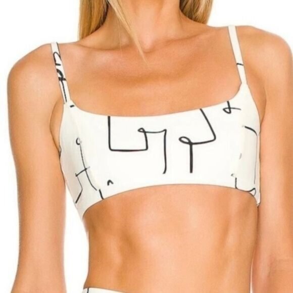 WeWoreWhat Other - NWT WeWoreWhat Cami Bra Top Scribbles Off White Size Small S NEW